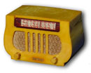 Dewald Radio model B501 Lyre or Harp with catalin radio cabinet