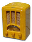 Emerson Radio model AU190 butterscotch catalin radio cabinet, 1937