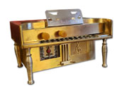 Fada Radio model 182S piano with brass cabinet, 1941