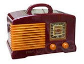 Fada Radio model L56 - 136 with burgundy catalin radio cabinet