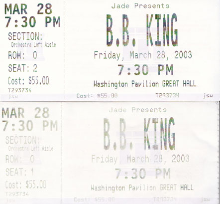 BB King, Sioux Falls 2003
