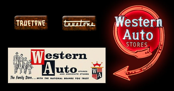 Truetone Radios and Western Auto banner