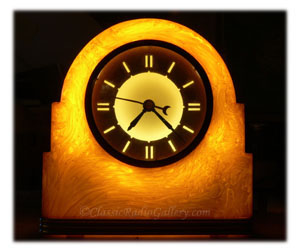 Lackner Neonglo Catalin Clock