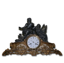 French Statue clock