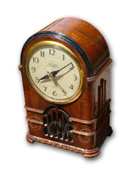 ingraham wood chime tombstone clock
