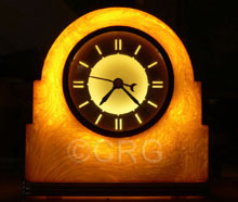 Lackner Neonglo Dulcy catalin clock