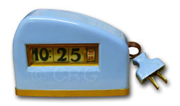 Pennwood, blue plaskon clock