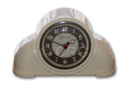 Sessions white plaskon clock