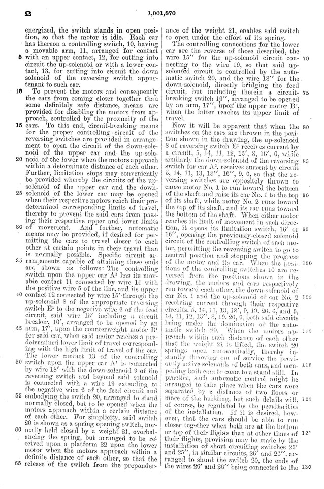 Mabbs elevator system patent