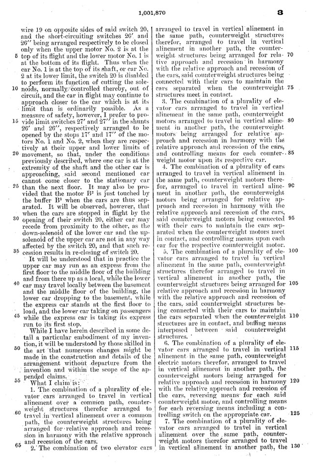 Mabbs elevator system patent