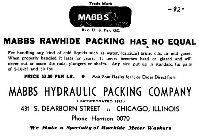 Mabbs Hydraulic Packing Company