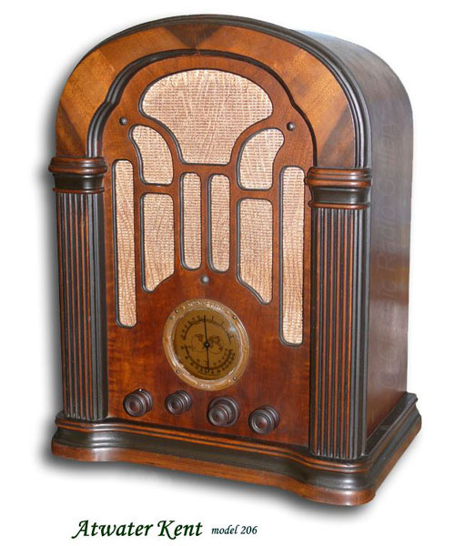 Atwater Kent model 206, tombstone style
