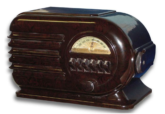 Belmont Radio model 6D120, pushbuttons, 1947