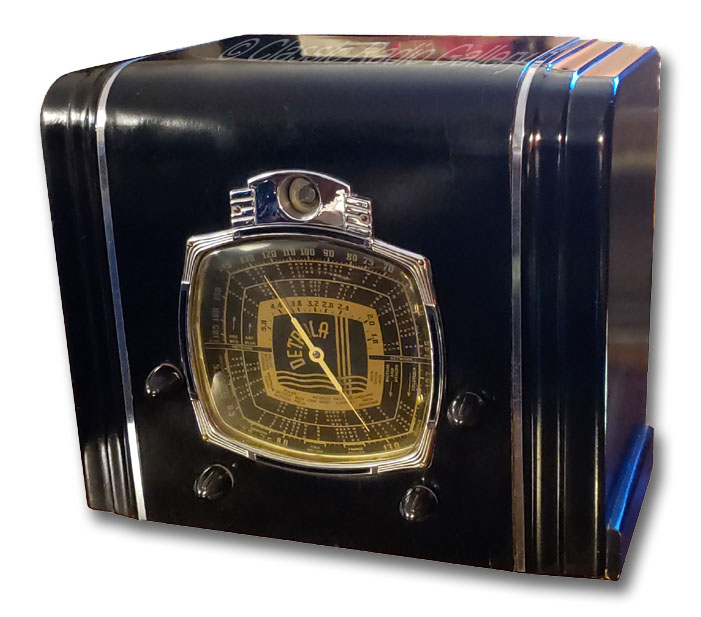 Detrola 139EA black and chrome cabinet