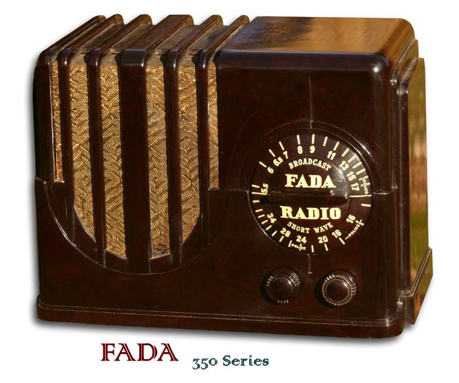 Fada Radio model 350 brown bakelite