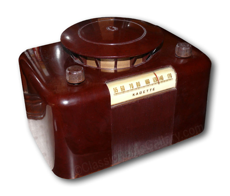 IRC Kadette Radio model L25 Topper, brown bakelite