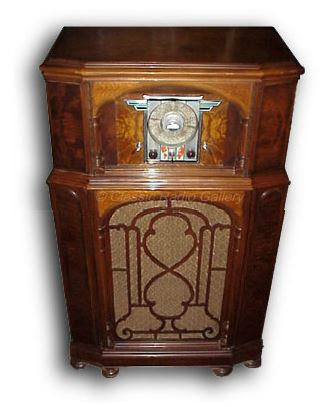 Midwest Radio model 18-36, large console, 18 tube, 1936