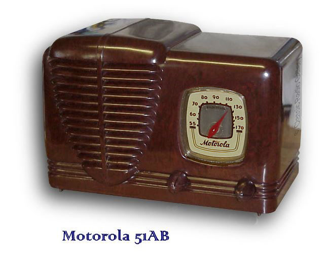 Motorola Radio model 51AB, car grille design, 1939