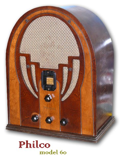 Philco Radio model 60, wood cathedral