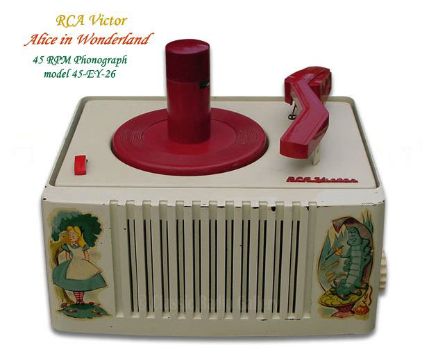 RCA Victor Alice in Wonderland phonograph, bakelite