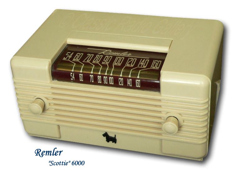 Remler Scottie Radio model 6000 white plaskon