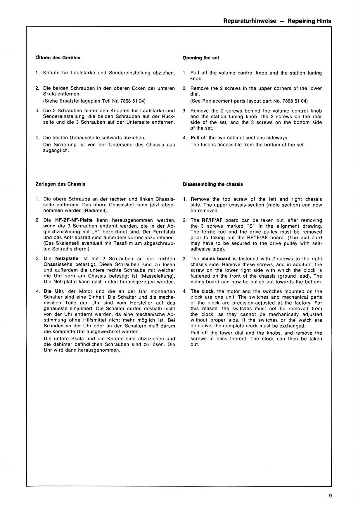 Graetz Form 99 service pg 9