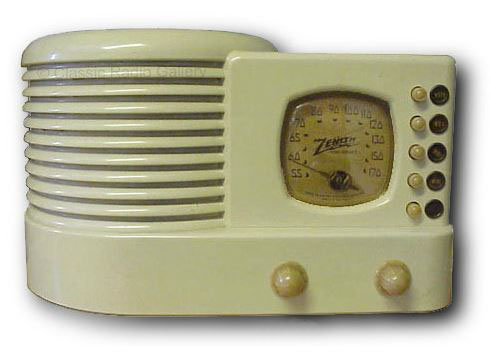 Zenith 6D312 bakelite, white, 1940