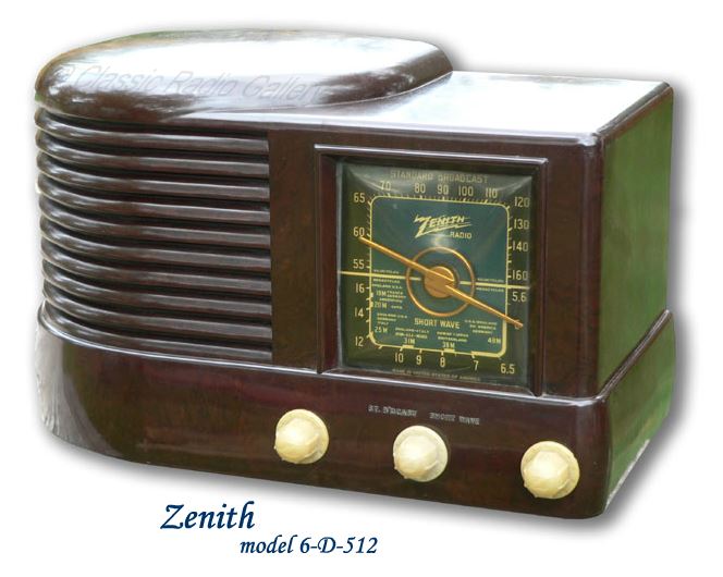 Zenith 6D512 bakelite