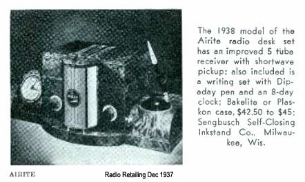 1937 Airite Radio news clipping