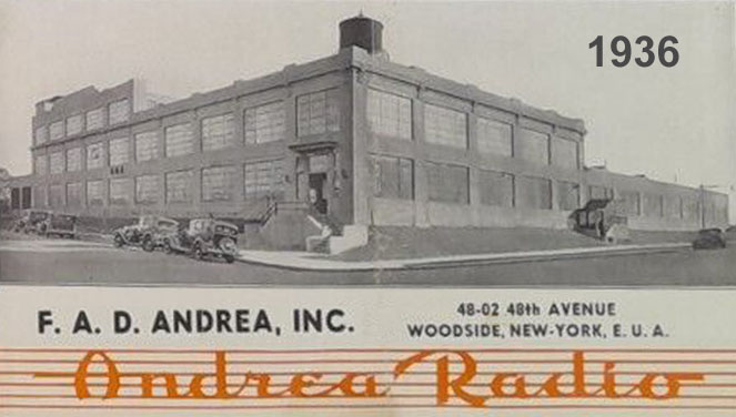 Andrea Radio 1936 factory