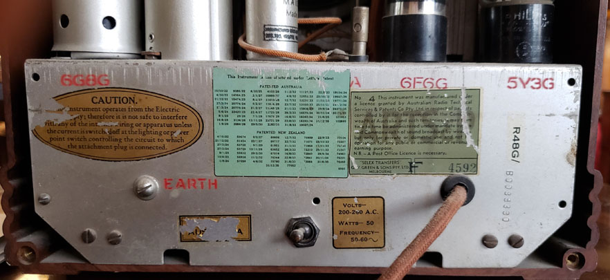 AWA Skyscraper chassis label