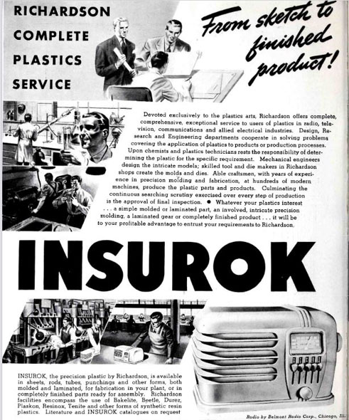 Insurok plastic ad with Belmont 636