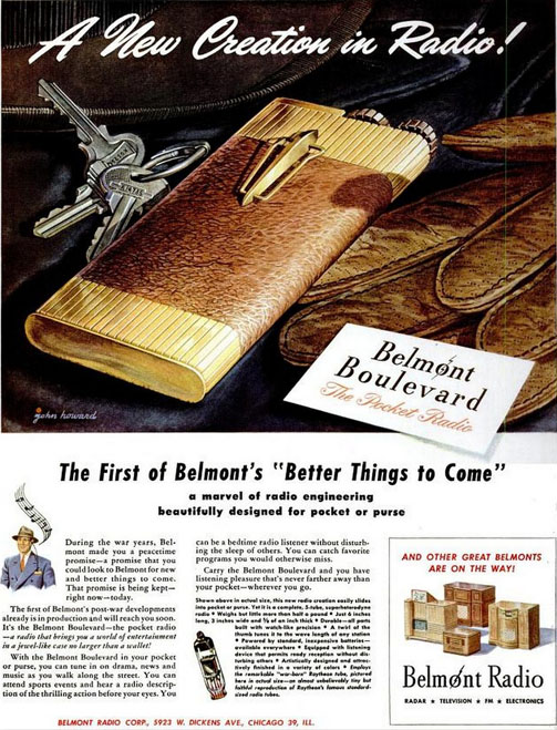 Belmont Boulevard 5P113 1946 advertisement