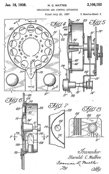 Belmont Teledial Mattes patent diagram