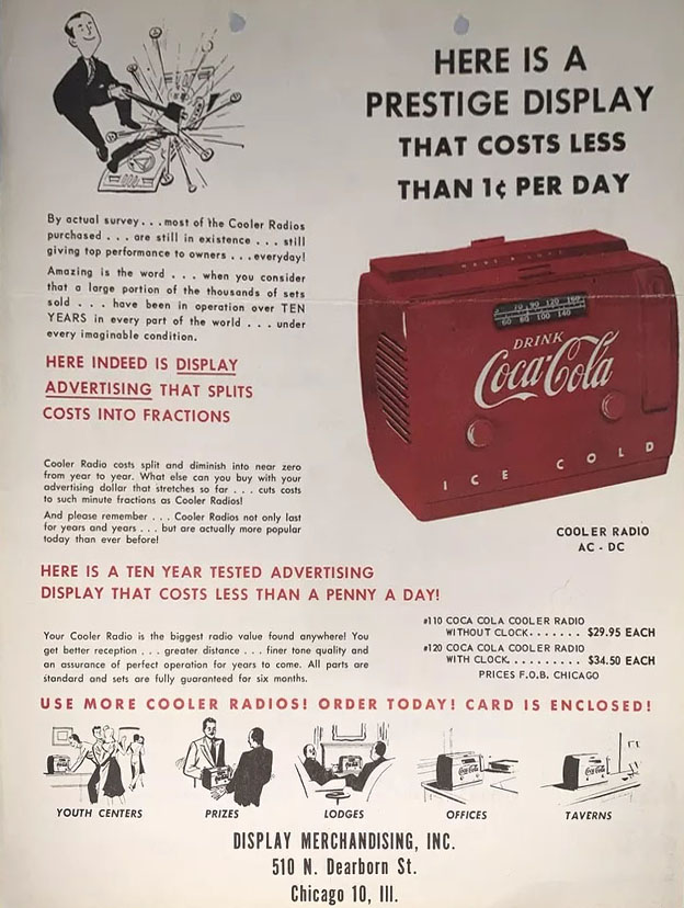 Coke cooler radio ad