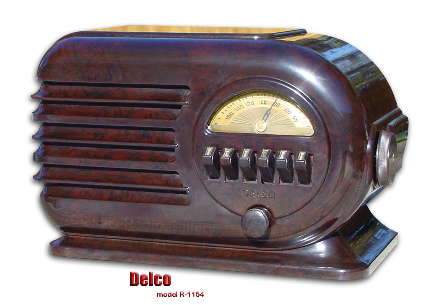 Delco R1154 brown bakelite