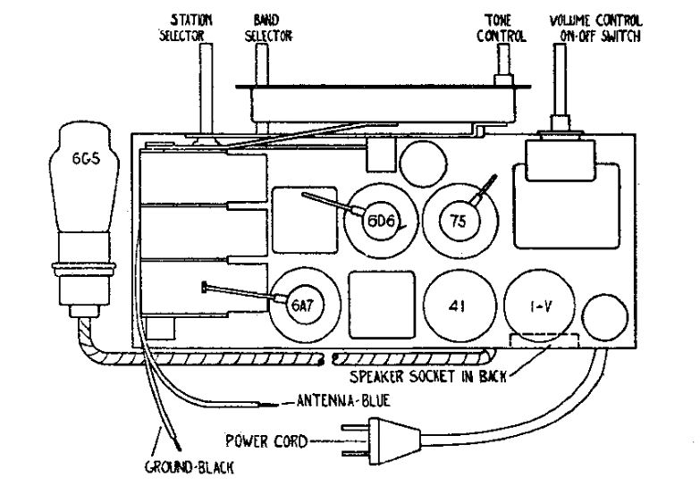 Detrola 139E chassis diagram