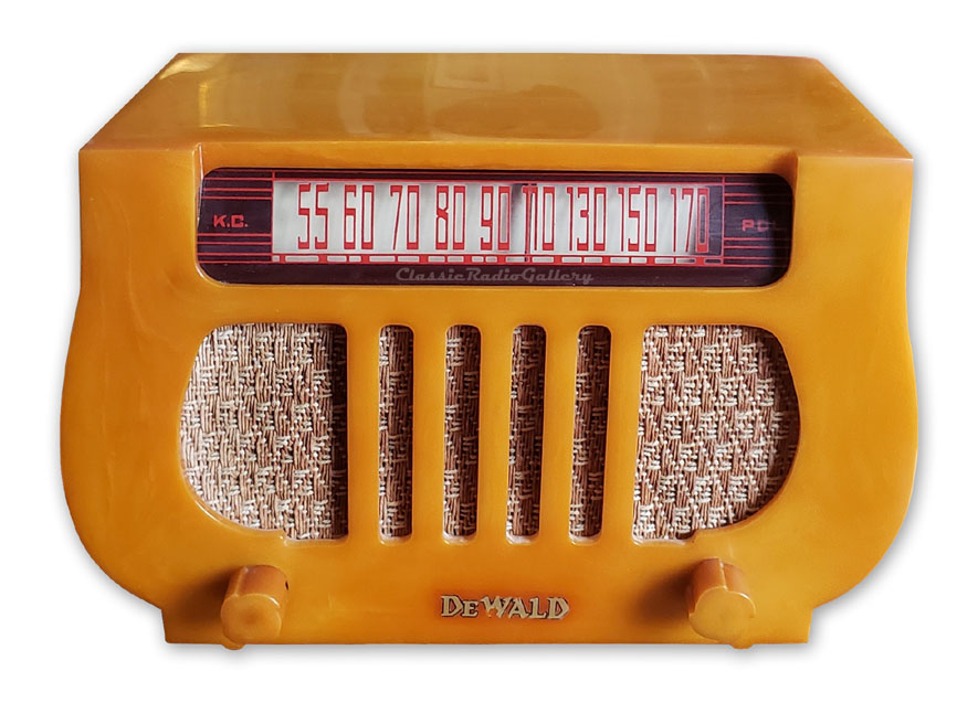 Dewald Radio model A501 Harp, catalin cabinet