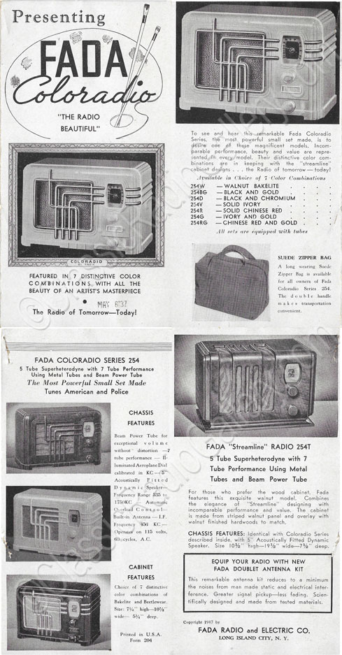 1937 FADA 254 brochure