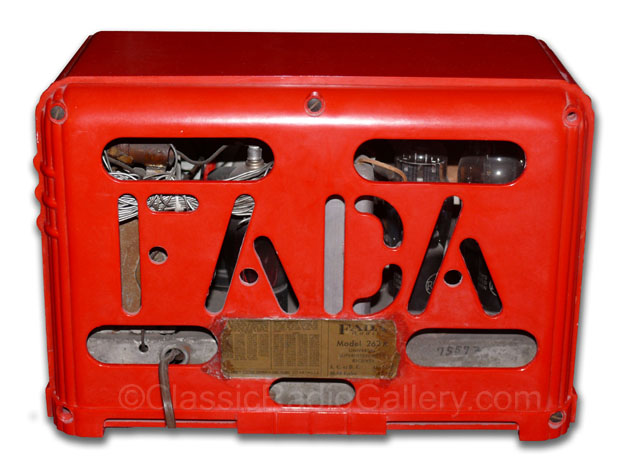 FADA 262R red plaskon back molded cover