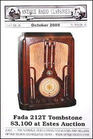 Fada wood radio sold at Estes Auction 2009