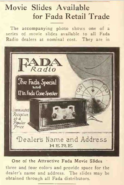 FADA Radio Projection Slide