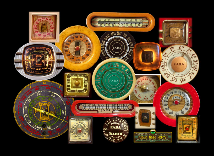 FADA Radio dial collage