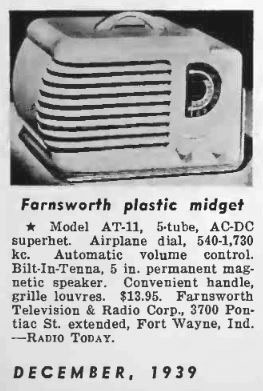 Farnsworth Radio advertisement