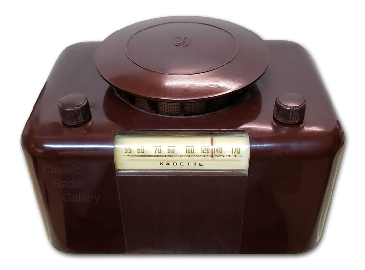 IRC Kadette Radio model L25 Topper, brown bakelite