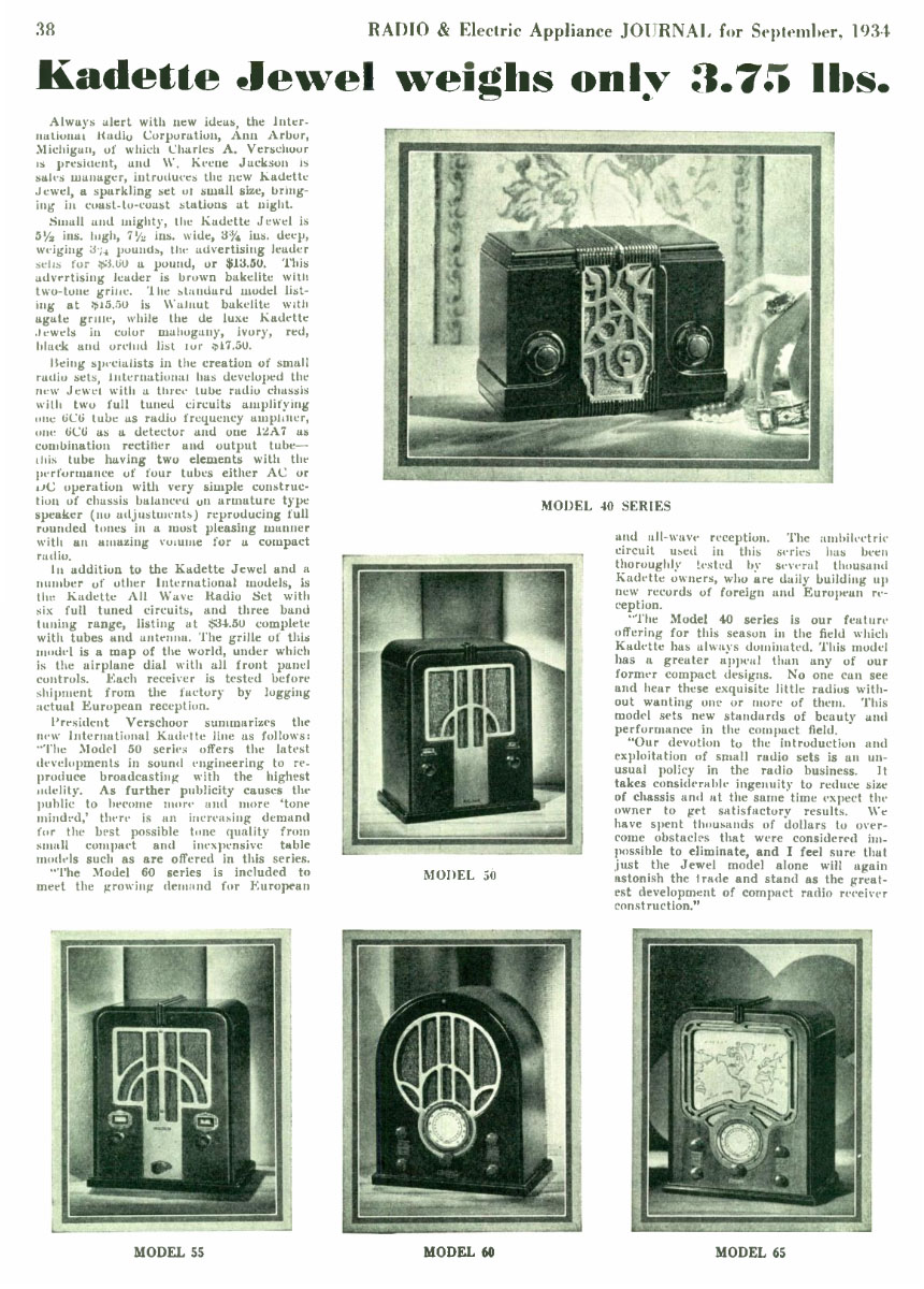 IRC Kadette Jewel article 1934