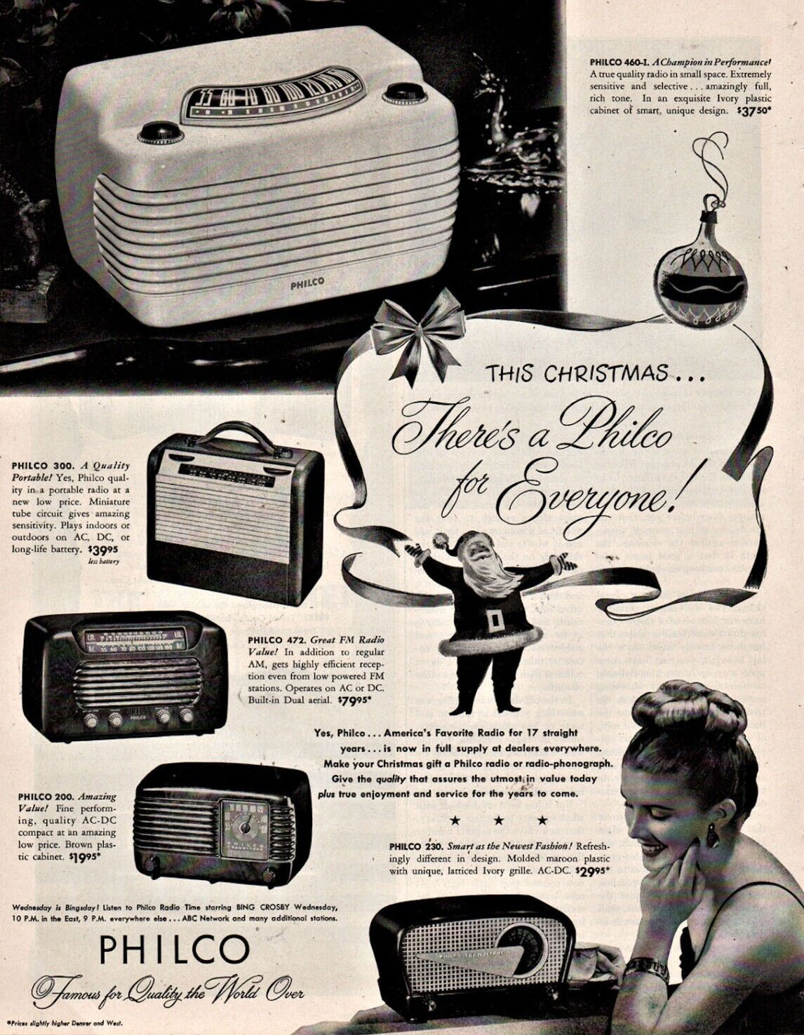 Philco Radio model 49-503 ad