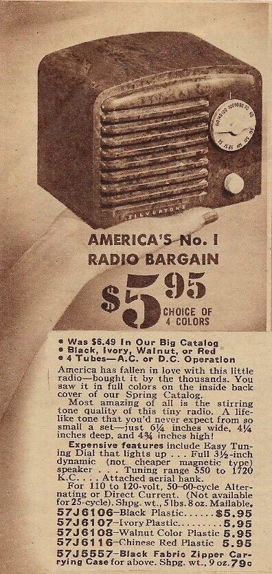 sears silvertone 1939 ad