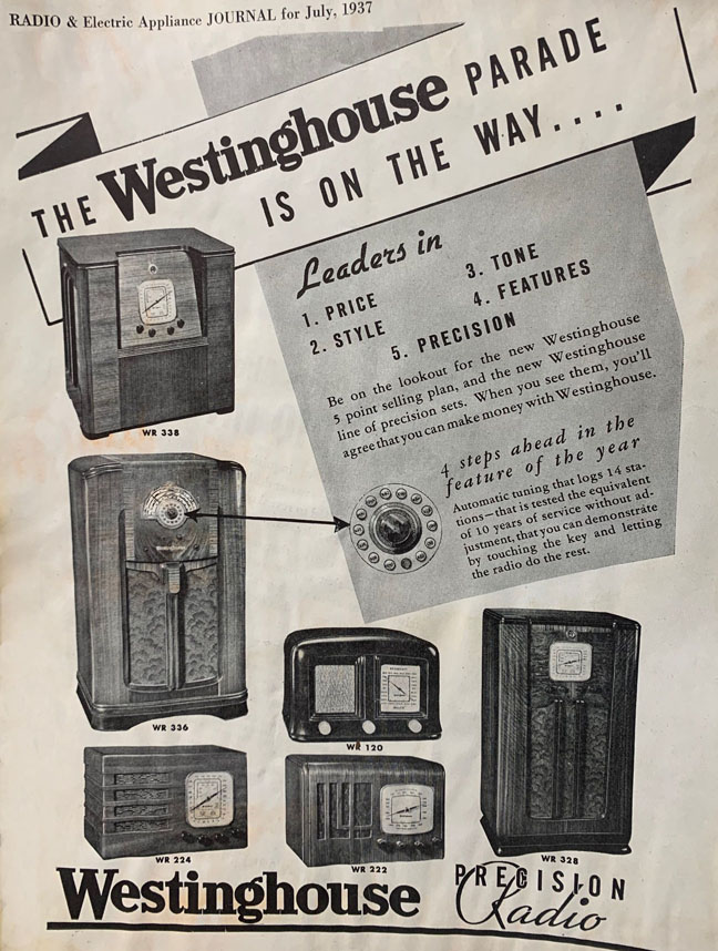 Westinghouse 1937 advertisement