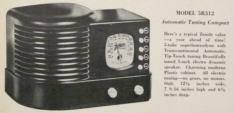 Zenith 1938 ad 5R312